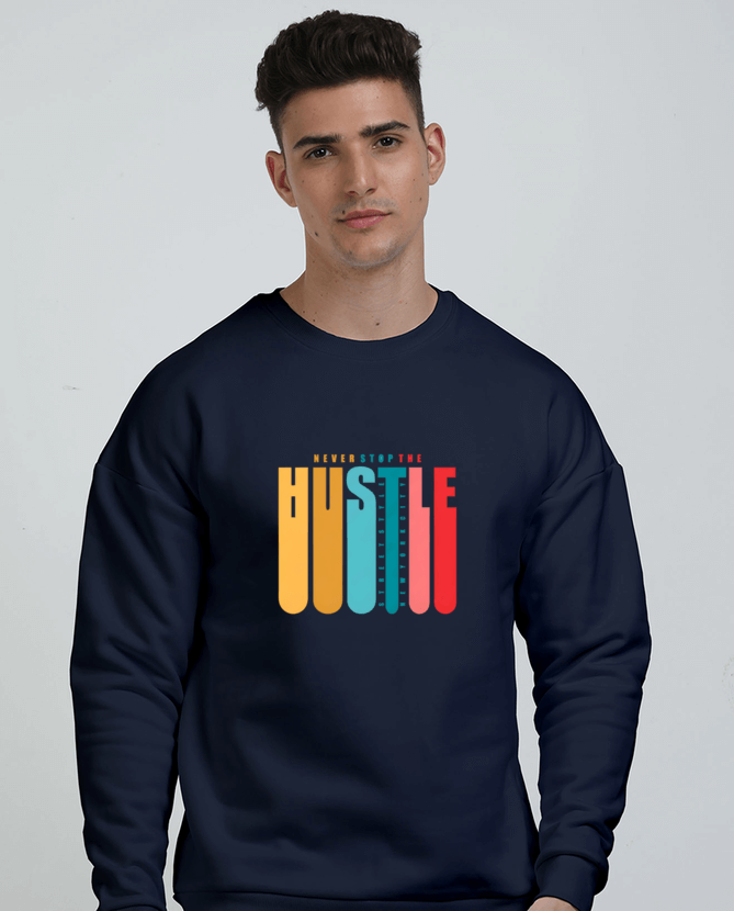 Levoyaa- Never Stop The Hustle - Oversized Sweatshirt