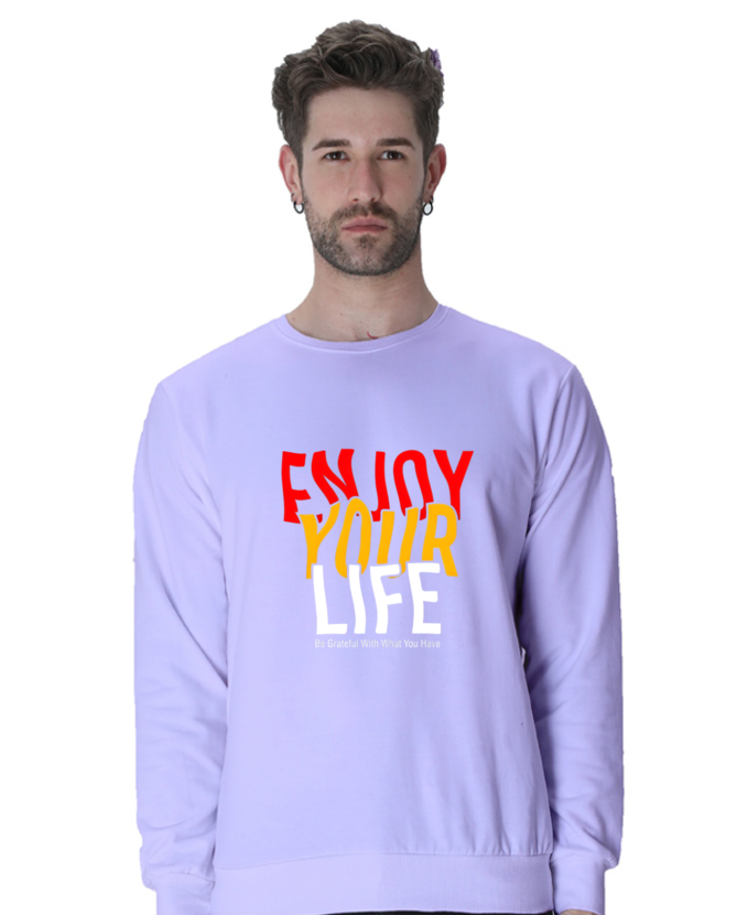 LEVOYAA - ENJOY YOUR LIFE Crewneck Sweatshirt