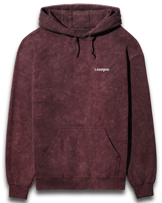 Levoyaa Premium Acid Wash Hoodie