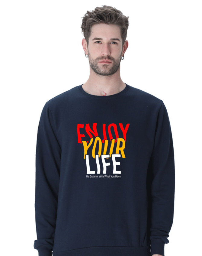 LEVOYAA - ENJOY YOUR LIFE Crewneck Sweatshirt