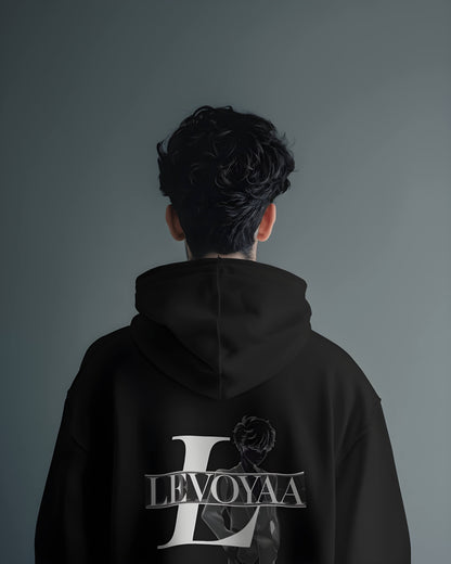 Levoyaa Premium Black Hoodie - Signature Style