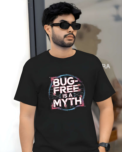 Bug-Free Is a Myth Graphic | Oversized T-Shirt