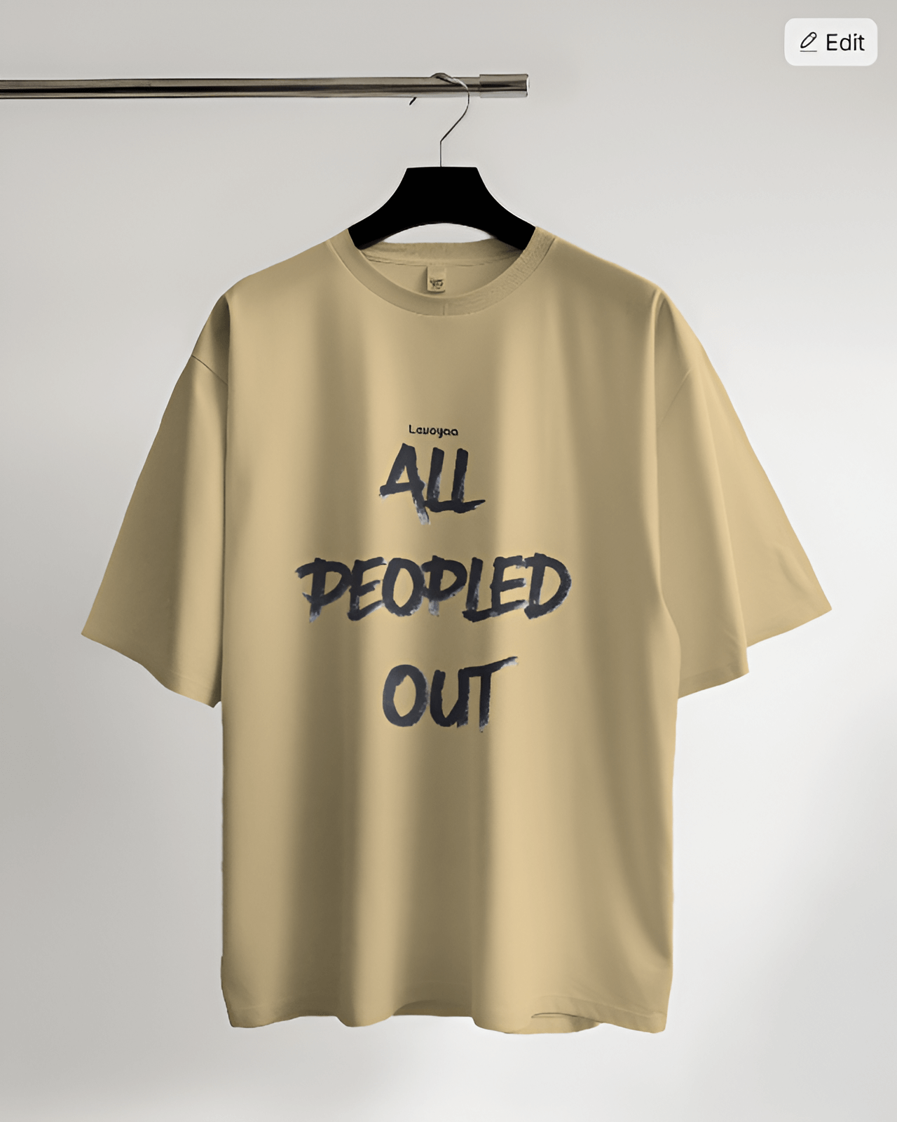 Levoyaa ALL PEOPLED OUT Oversized T-shirt